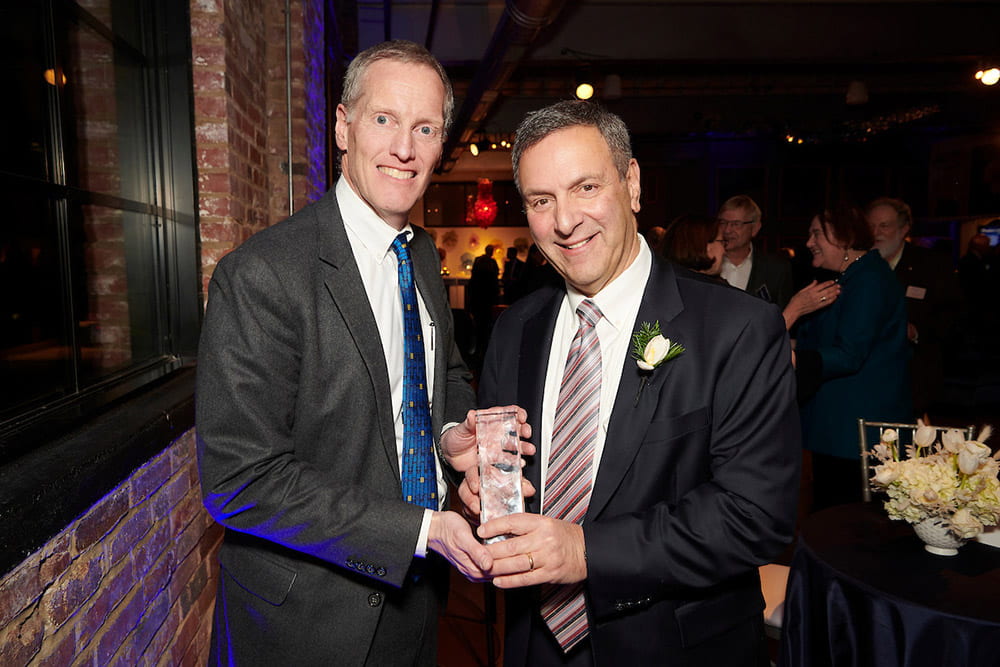 Bob Cannon, president of Barnes-Jewish Hospital, and Dr. Alex Evers