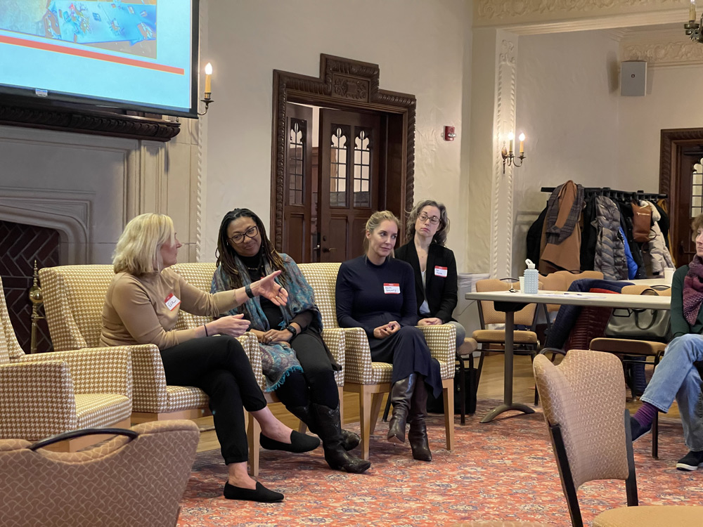 Retreat panel discussion with participants.