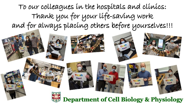Thank you graphic from Department of Cell Biology & Physiology