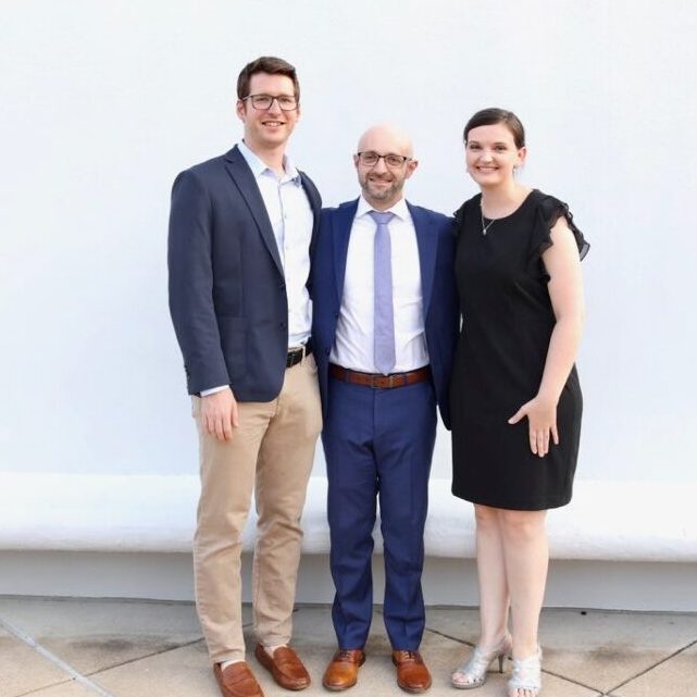 '23-'24 Chief Residents: Samuel Erlinger, MD, Avi Dobrusin, MD, and Mallory Hawksworth, MD