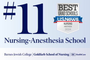 Nurse Anesthesia Program Ranks #11 in the U.S. News & World Report